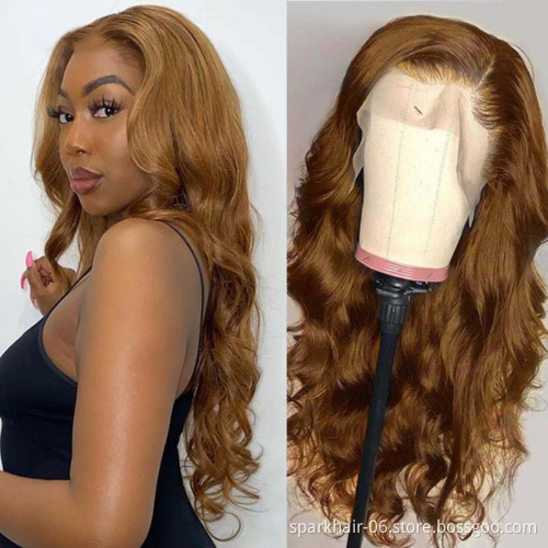 Wholesale Lacefront Wigs Cuticle Aligned Hair 10A 13*4 Body Wave Lace Front Wigs 100% Human Hair Brazilian 30 Inch Body Wave Wig